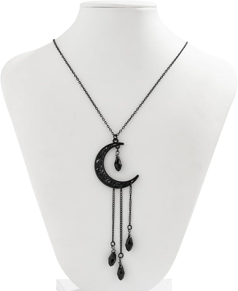 MIFYNN Vintage Gothic Blood Drop Tassel Pendant Necklace Red Water Drop Choker Necklace Punk Style Necklace Dark Tear Drop Y Necklace Halloween Necklace Jewelry for Women - Image 4